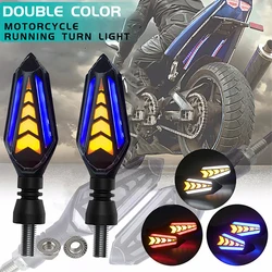Motorcycle Turn Signal LED Indicator Blinker Light White Amber DRL Arrows LED Sequential Flowing 12V 10mm For Honda For Yamaha