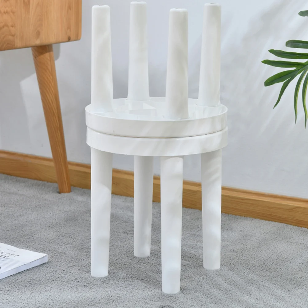 Small Stool Japanese Style Footstool Living Room Bathroom Step up White Children