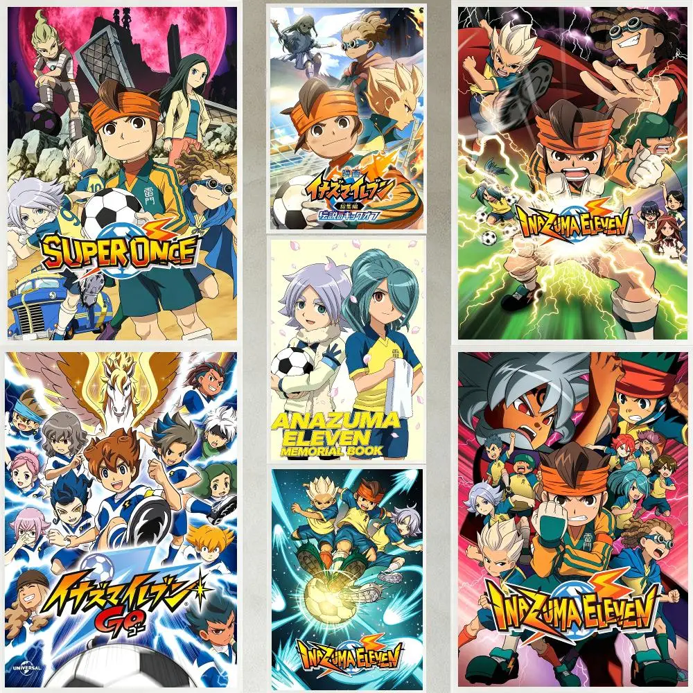 game Inazuma Eleven Poster Poster HD Waterproof Self-adhesive Art Print Wall Decor for Bedroom Living Room Gift