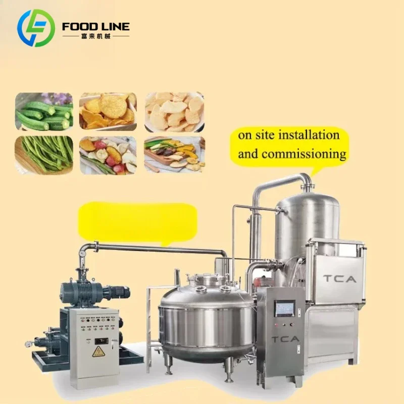 High Efficiency SUS304 Commercial Vacuum Fryer Multi Sizes For Fruit Vegetable Crisp Snacks