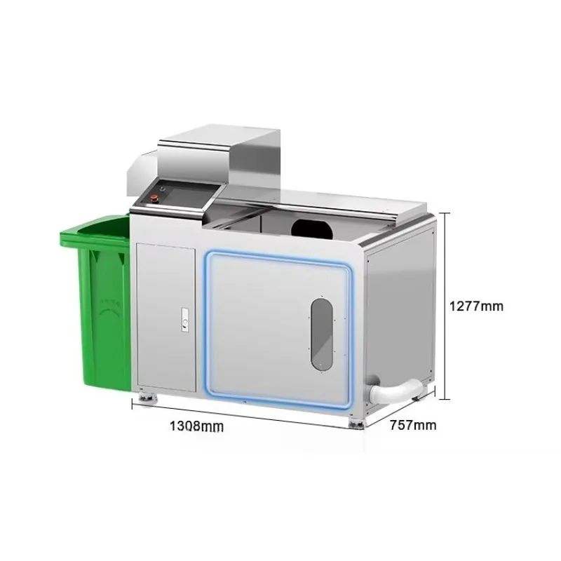 Food Waste Shredder Oil-Water Separation Garbage Crusher with Dehydrator Kitchen Food Waste Recycling Machine Customized