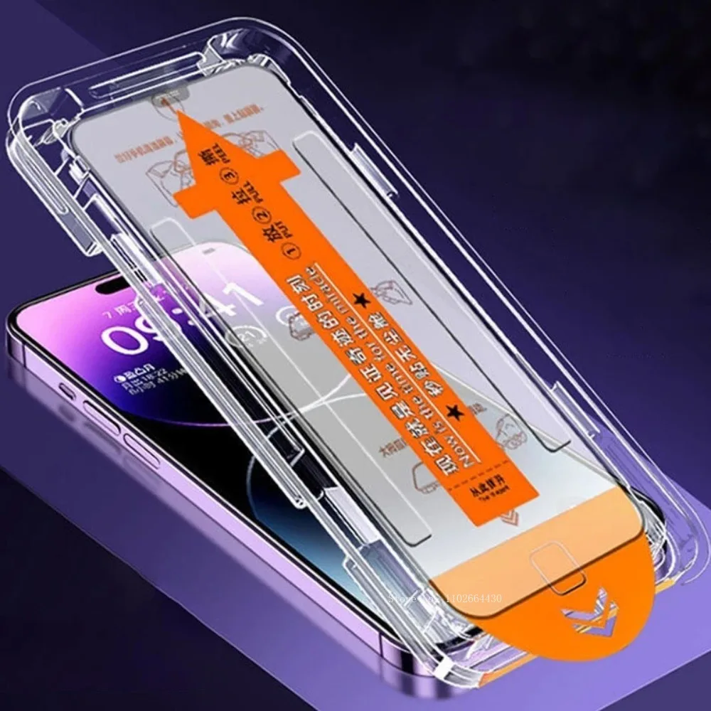 Easy Installation Tempered Glass For iPhone 16 Pro Max 16 Plus 15+ 15 Pro Max 16 Pro Dust Bubble Free Privacy Screen Protector