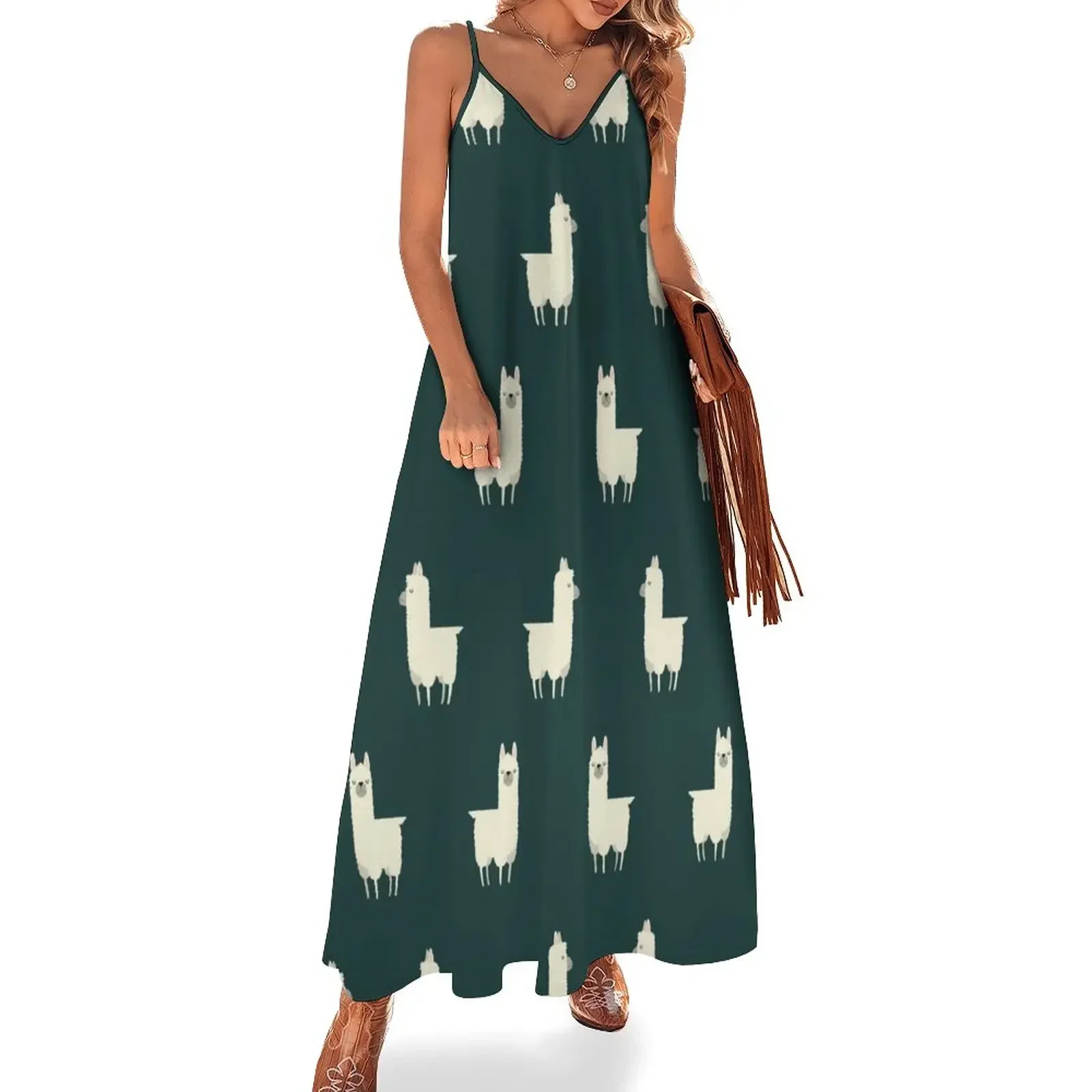 

Llamas Sleeveless Dress summer outfits for women 2024 dresses for womens Dress