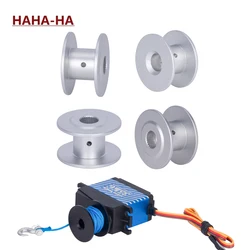 Aluminum 25T Steering Gear Servo Winch Spool for 1/10 RC Car Crawler Axial SCX10 TRX4 Capra Wraith LCG Chassis Rescue Tools