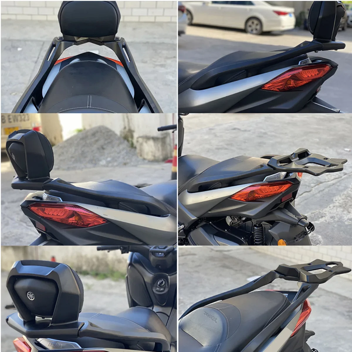 

ДЛЯ YAMAHA XMAX 300 TMAX 560 XMAX 300 X-MAX 2017-2023 модификация задней бабки из алюминиевого сплава, задняя крыло, спинка, задняя спинка