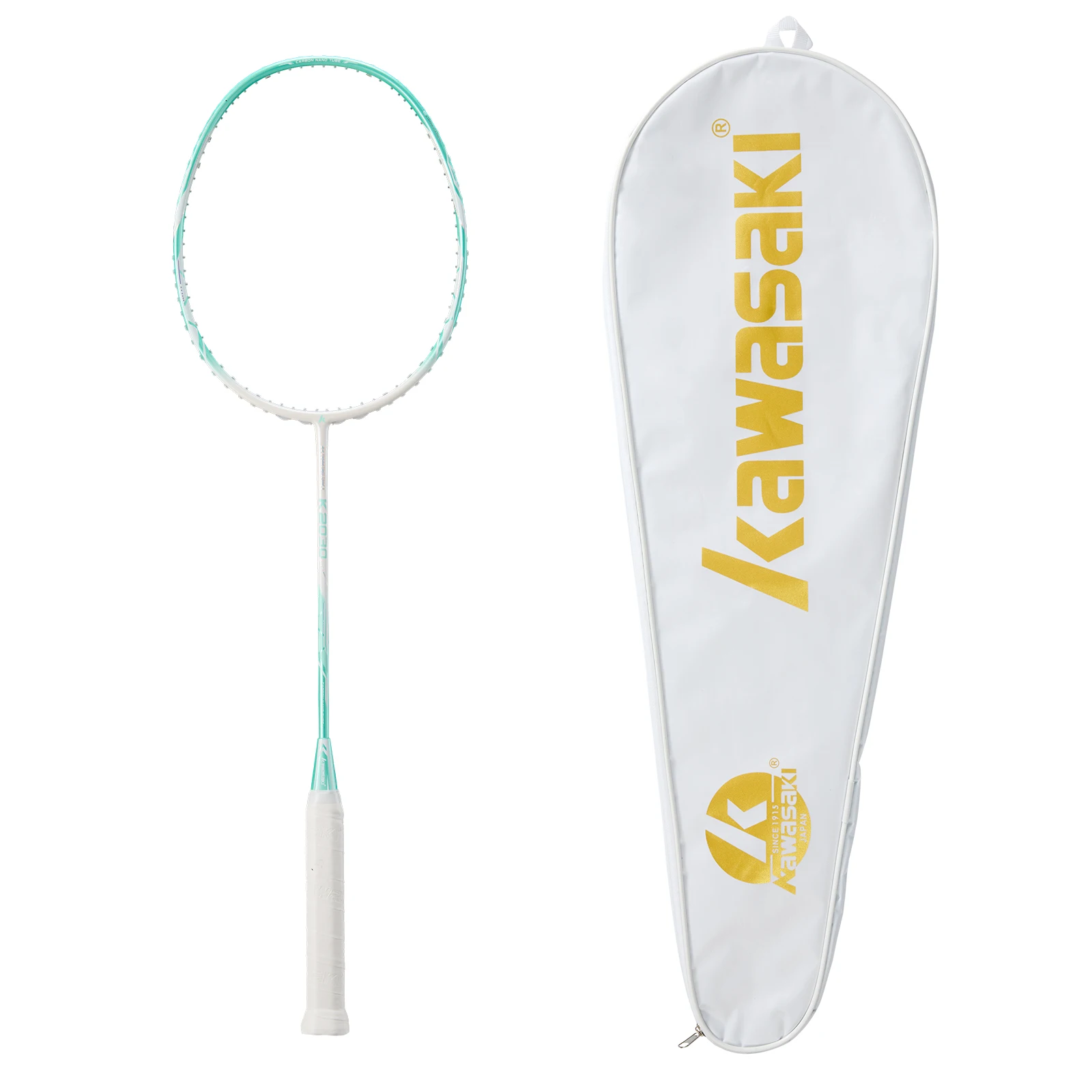 Kawasaki raquette badminton Koolstofvezel 5U Ultra Licht Badminton Ontwerp voor Vrouwelijke Met Badminton Accessoires K2030