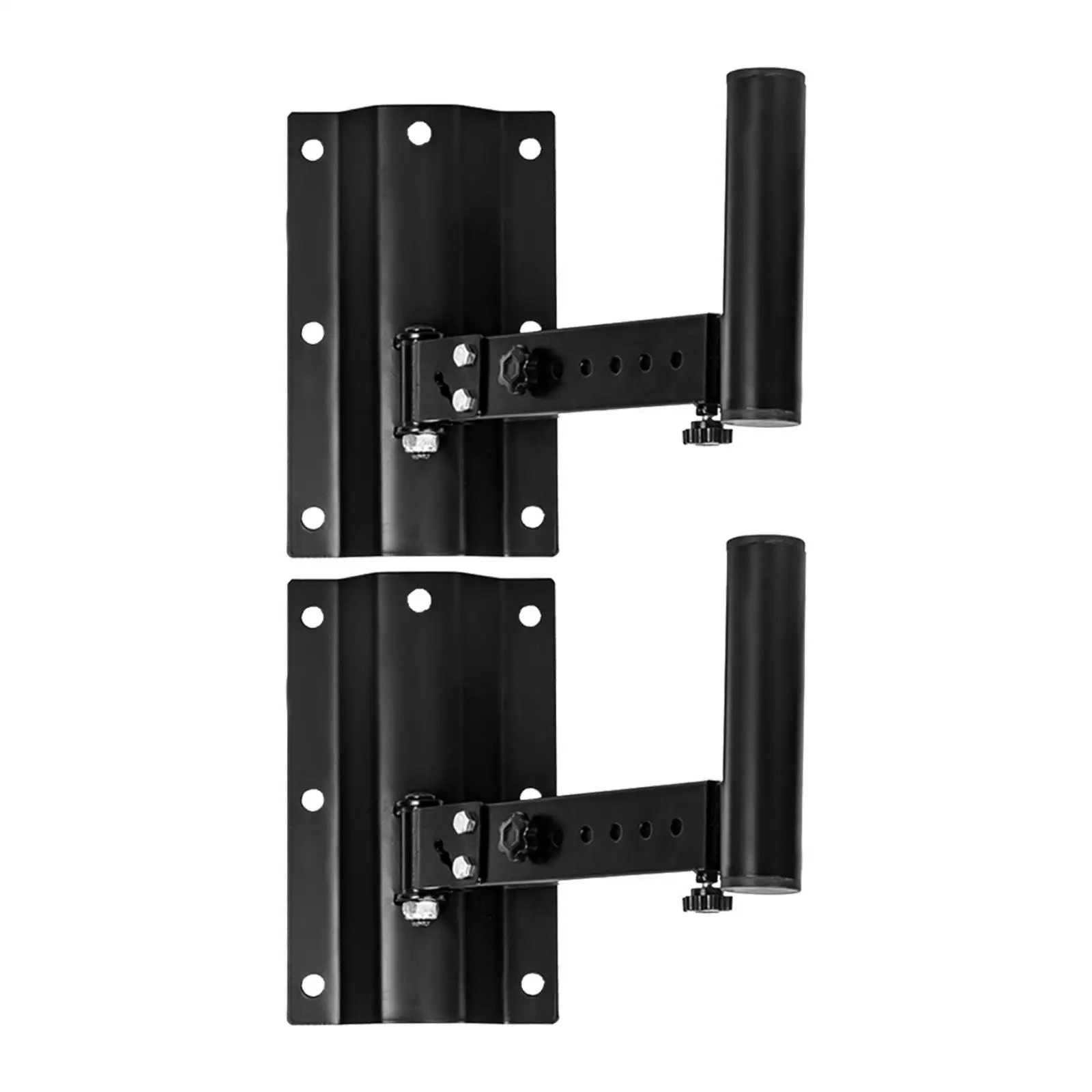 2x ลําโพงผนังวงเล็บยึดเพดาน Professional Rotatable Heavy Duty ปรับ Wall Mount Holder สําหรับ Studio Monitor Office