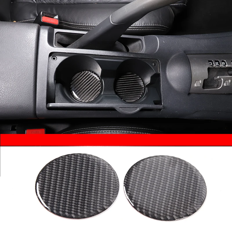 

For Mitsubishi Eclipse 2006-2011 Soft Carbon Fiber Car Center Control Cup Holder Slot Pad Car Accessories