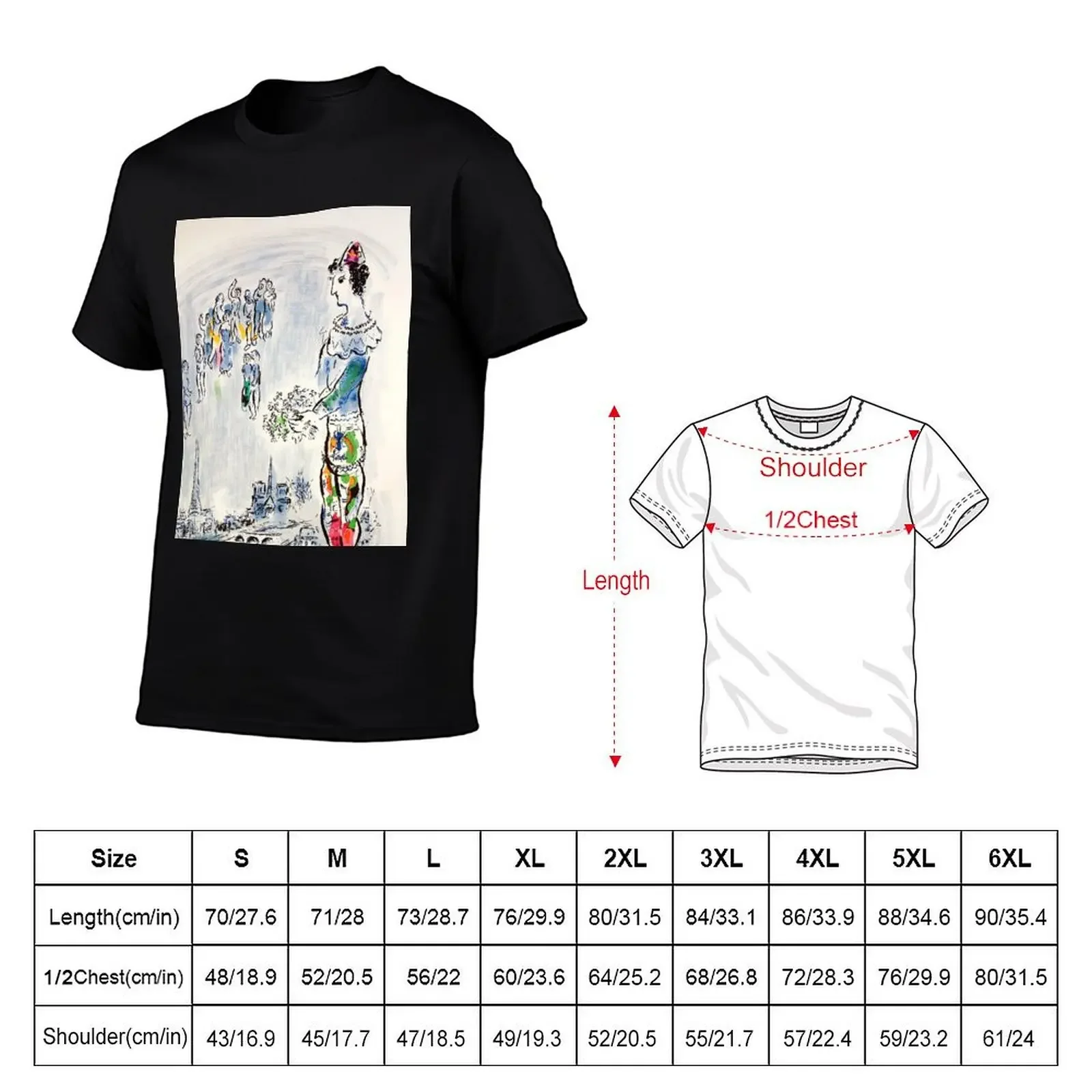 Marc Chagall - Exhibition poster 1969 T-Shirt anime figures plus size clothes animal prinfor boys mens plain t shirts