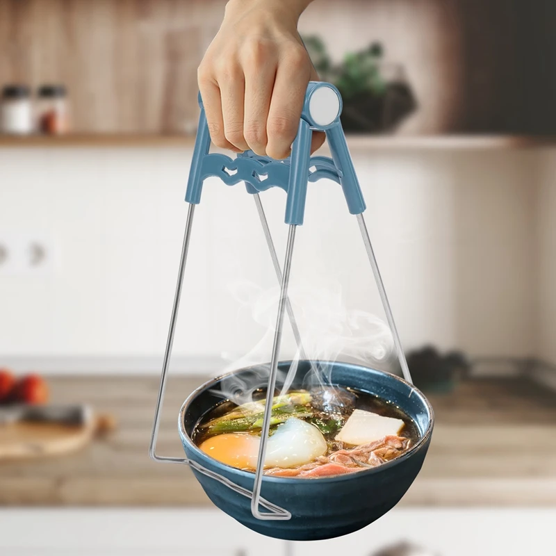 ถุงมือซิลิโคนกันลื่นที่จับกันร้อนที่หนีบกระทะหม้อร้อนเครื่องมือหนีบยึดชามจานร้อน (เหมาะกับ)