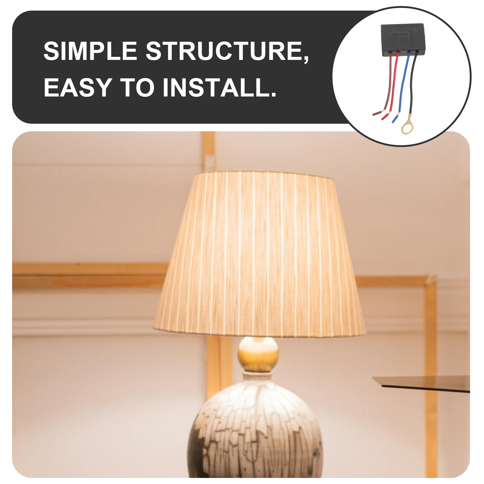 2 Pcs Table Lamp Touch Switch Light Replacement Dimmer Control Lamps Neutral Accessories for Sensor Abs Desktop