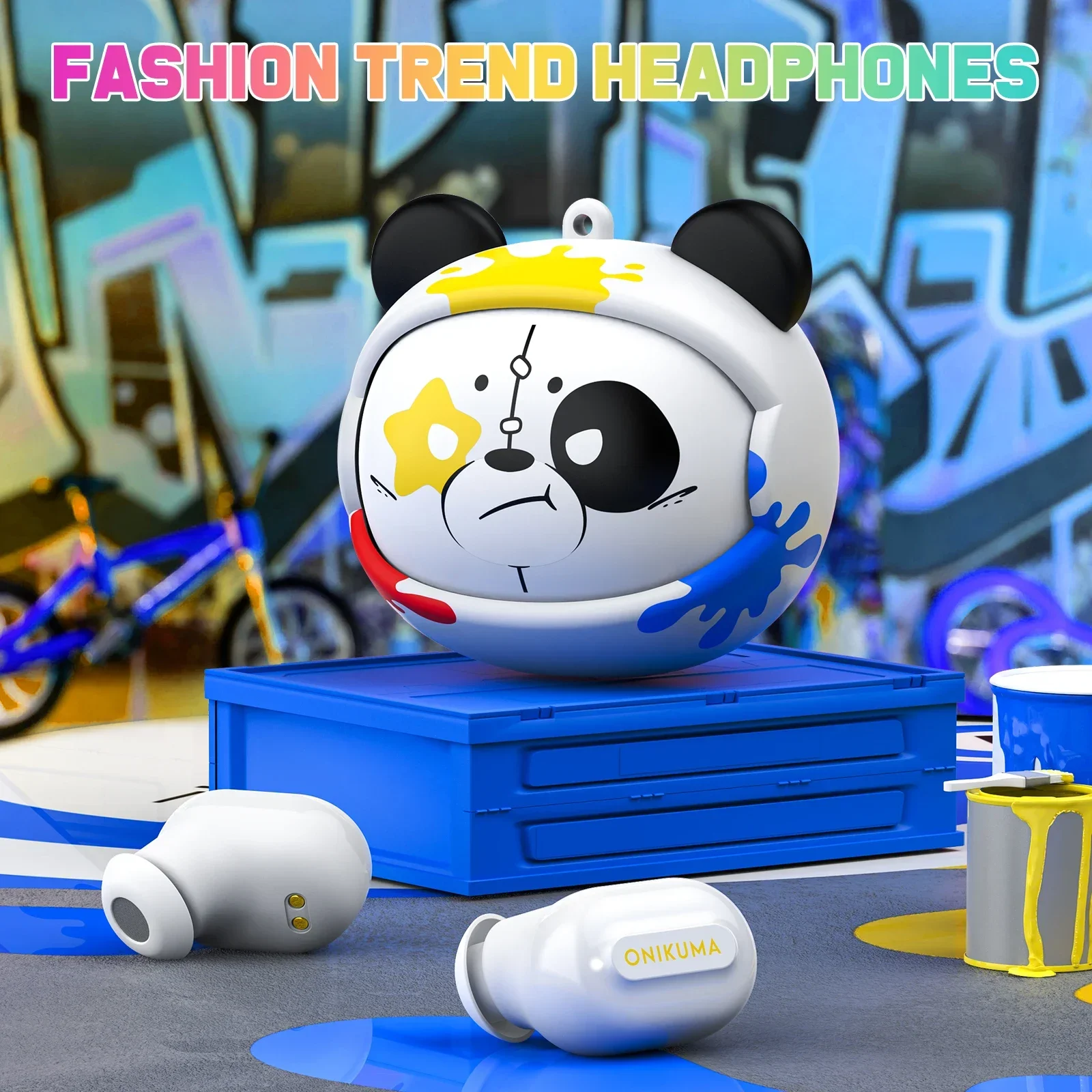 

2025New ONIKUMA Wireless T20 Gaming Headset Rotating Flip-Top Design Earbuds HiFi Stereo In-Ear Touch Control Headphone with Mic