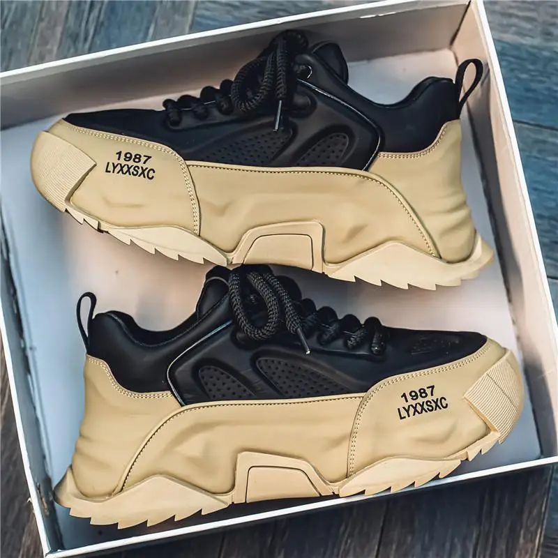 

YSHUNIJ 39-46 large size internet celebrity hot fashion casual new men's shoes national trend versatile light luxury dad shoes