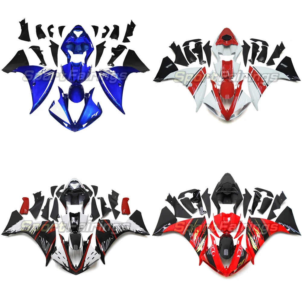 

Motorcycle Fairing Kit ABS Plastic Injection For Yamaha YZF R1 YZFR1 YZF-R1 YZF1000 2009 2010 2011 Body Bodykits White Cover