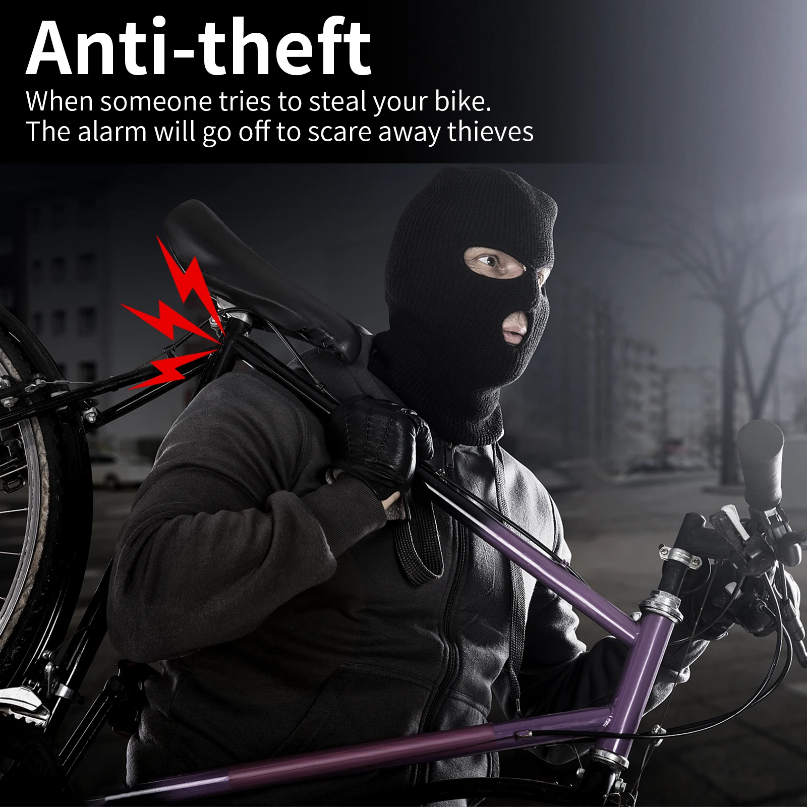 2023 Wireless Anti-Theft Burglar Alarm Waterproof Vibration Warning with Remote Control For Bike Motorcycle Scooter