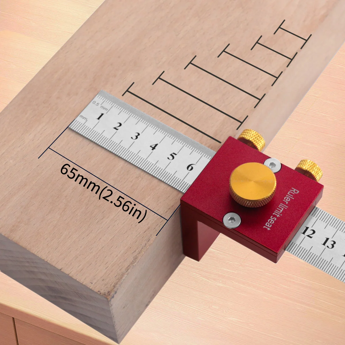 30cm/12 Inch Scribing Ruler 90 Degrees Scale Ruler Measuring Marking Gauge Woodworking Right Angle Ruler Carpenter Tools DIY