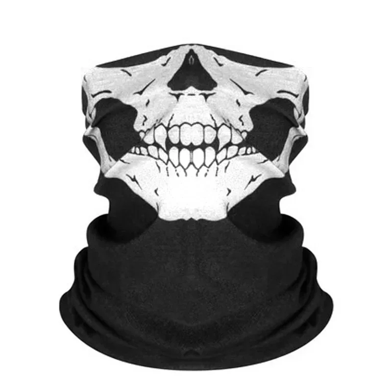 AliExpress Cosplay Bicycle Face Cover Mask Breathable Windproof Camouflage Motorcycle Riding Face Mask Skull Headband Halloween CS Ski Mask