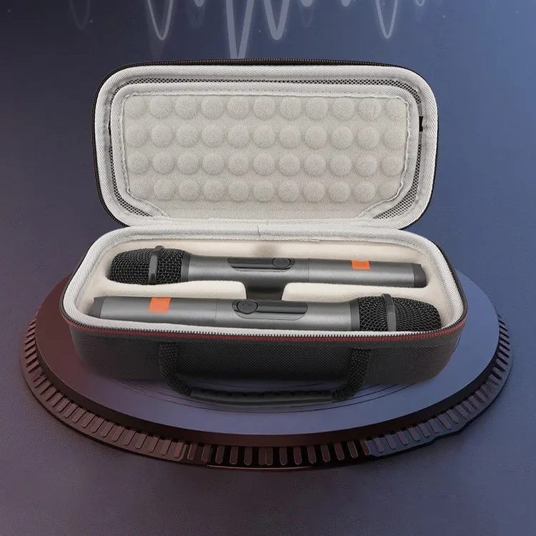 Spacious Shock Resistant Water Resistant Storage Bag for JBL Wireless Dual Microphone with Oxford Cloth Material