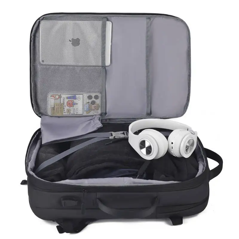 Travel Men 17 Inch Laptop Backpack Vacuum Compression Backpack Business Large Capacity School Backpack Expand Outdoor Backpack
