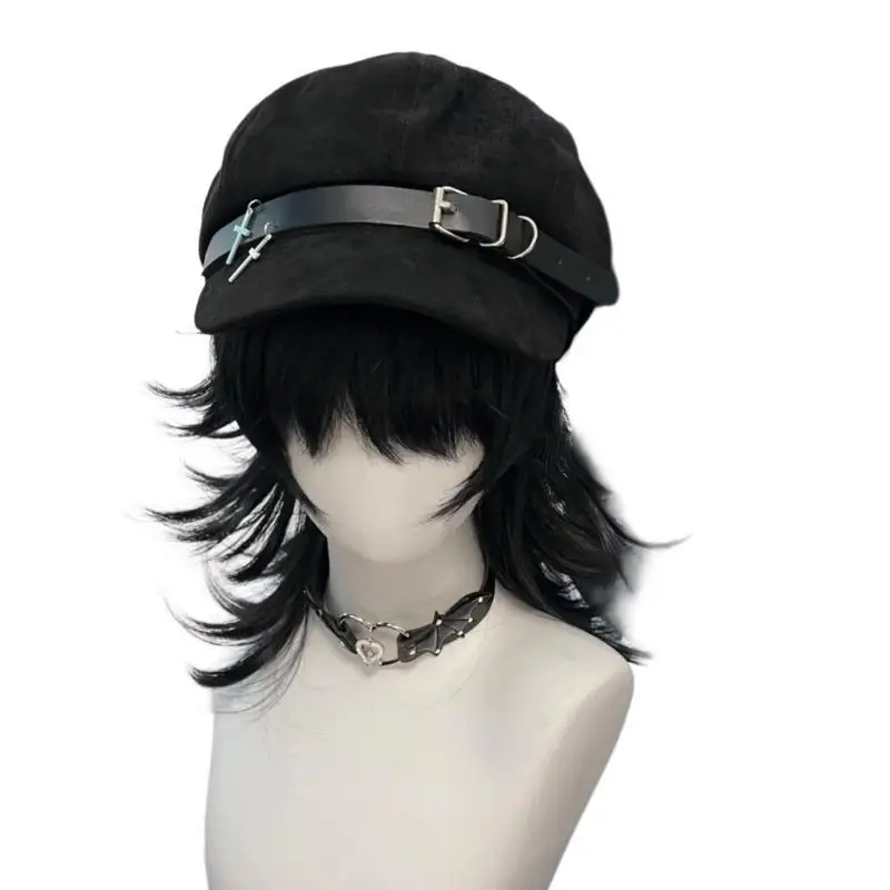 

652F Subculture Girl Painter Hat for Street Photography Club Wear