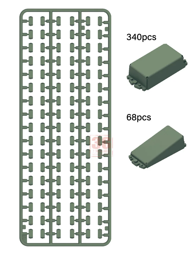 Ryefield model accessories RM-5087 Russian ERA Armour Kontakt-1 ERA Bricks * 400 1/35