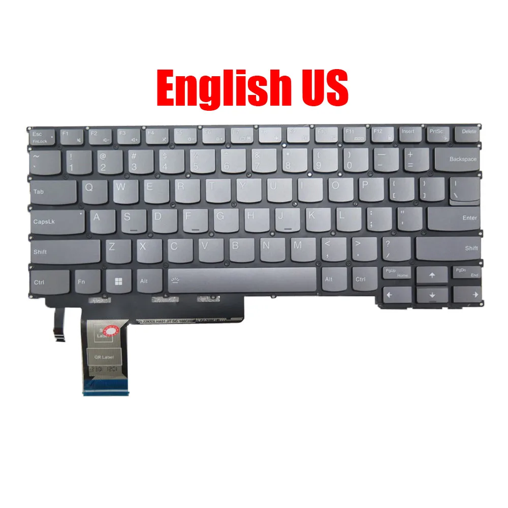 

Laptop Keyboard For Lenovo For Legion Slim 5 14APH8 82Y5 English US United Kingdom UK PH4CYXBG With Backlit Gray New