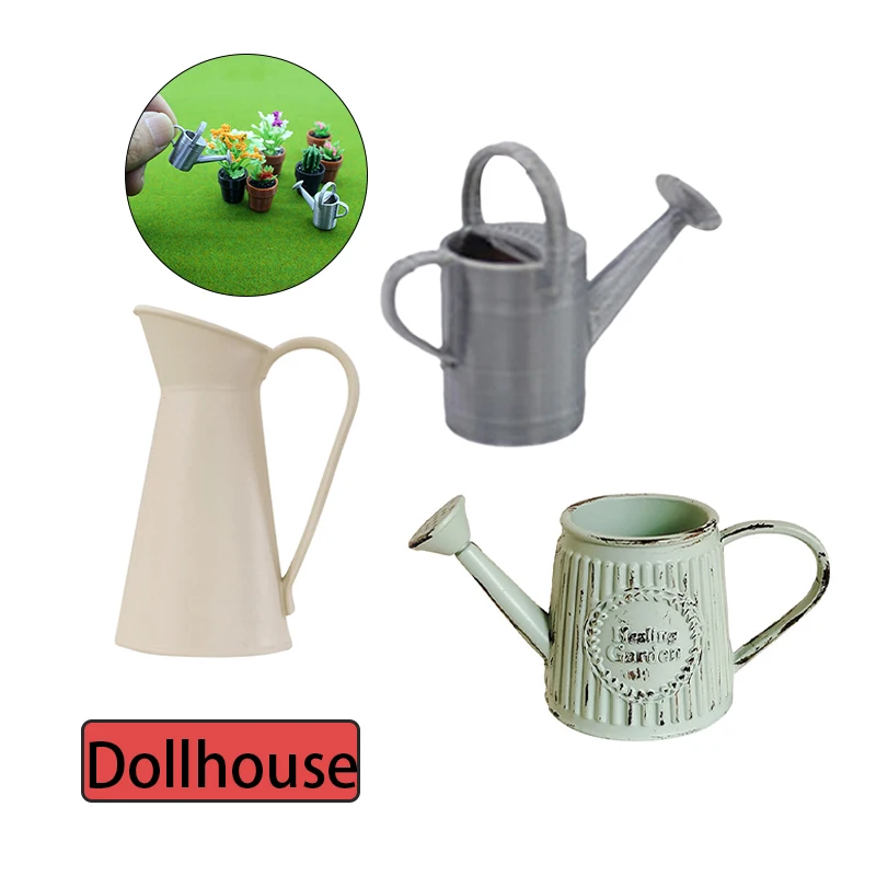 1PC Retro Blume Anordnung Legierung Blume Vase DIY Zubehör Mini Kaffeekanne Stil Anordnung Schmuck Hause Dekoration