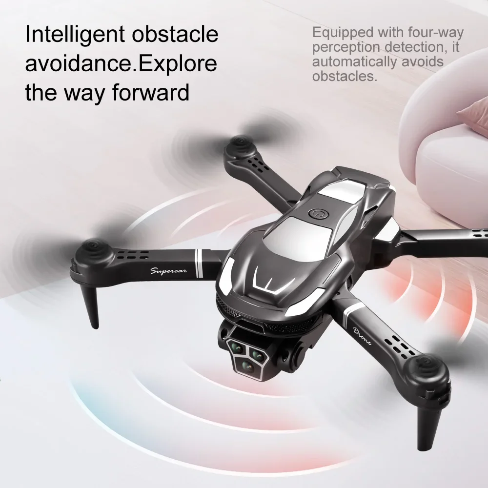 Lenovo-V68 Drone profissional com HD Aerial, 3-Camera, 5G, GPS, Evitar Obstáculos, Quadcopter Toy, Frete Grátis, UAV, 8K, 10000m