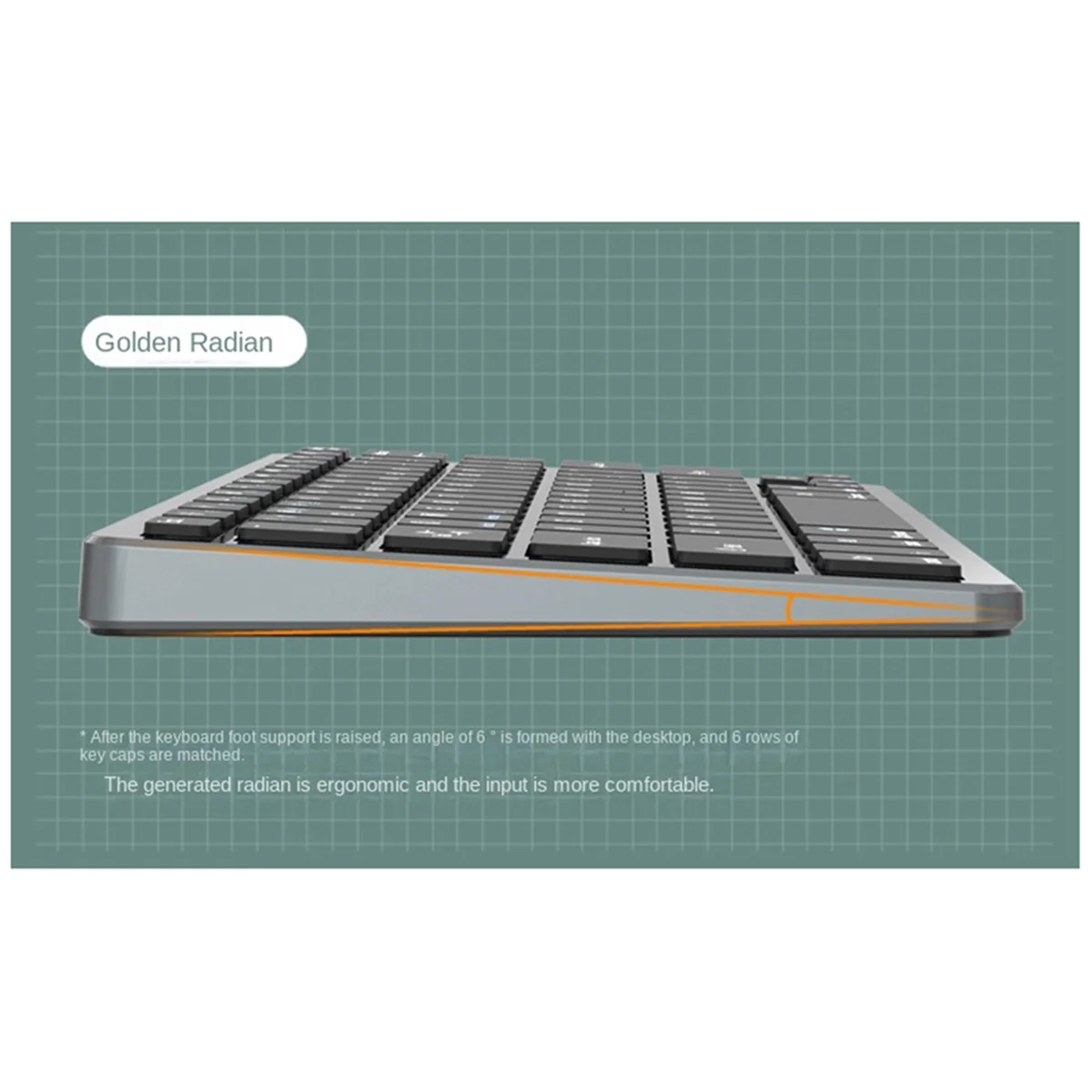 Popular kit de teclado y mouse inalámbricos para IOS/Android/Windows Silver