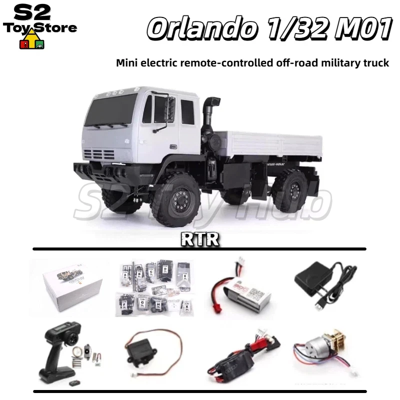 Orlandoo Hunter OH32M01 Camión Militar RC a Escala 1/32, KIT de Camión Todoterreno Eléctrico con Control Remoto, Modelo Mini Ensamblado, en Stock