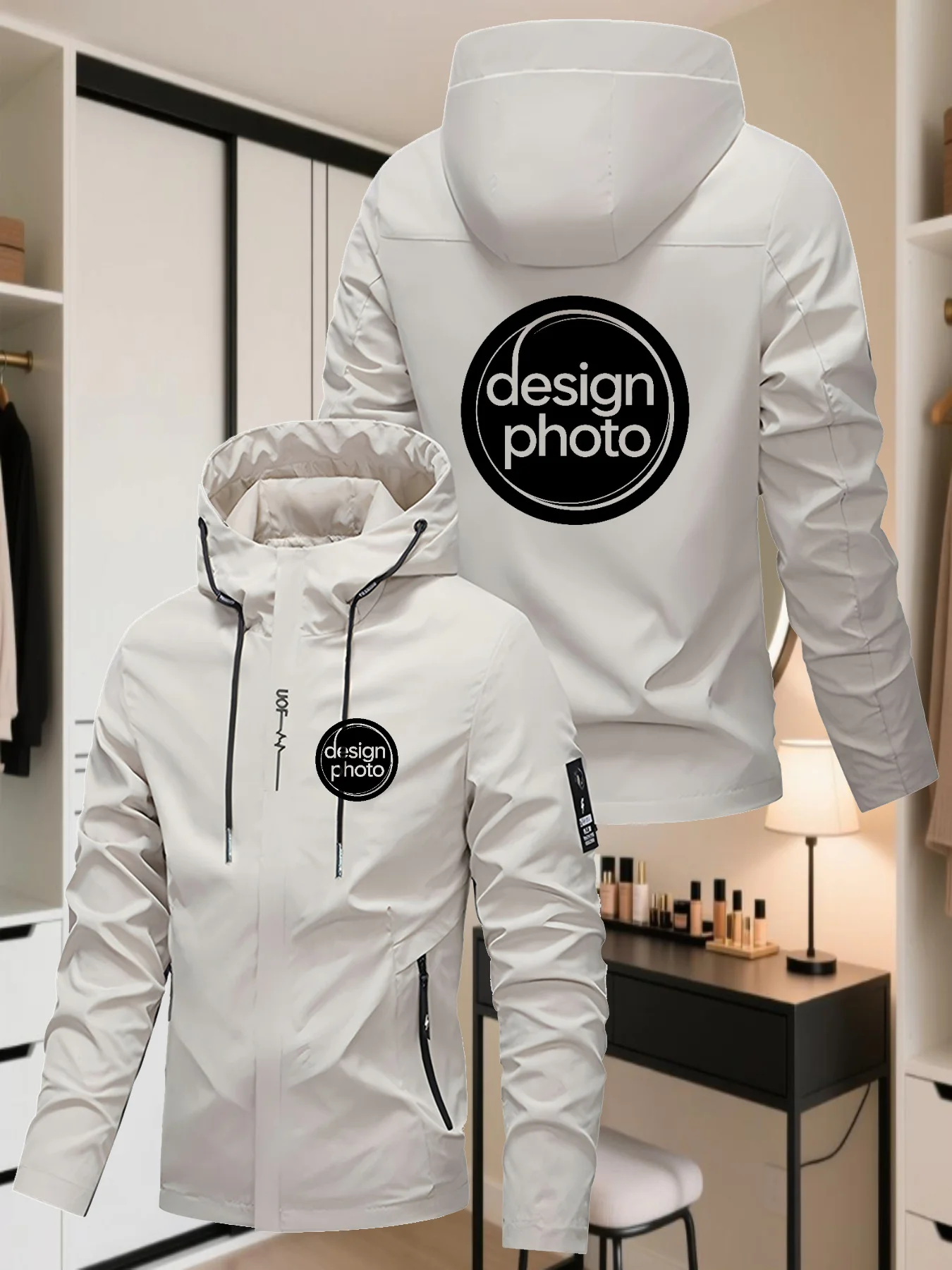 [Custom Men's and Women's Coats] Upload your logo/image to create a unique design—refer to the product image for customization