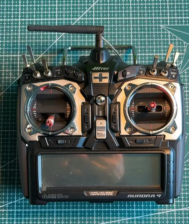 95% NEW Hitec Aurora 9 2.4GHz Transmitter  AFHSS TX without Optima 9 Receiver (No Servo's) pure digital 2.4G radio system