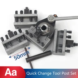 European lathe tool holder Quick Change Tool Post Set Aa Eb Ec 12x12mm 15x15mm for WM210V&WM180V&0618&C2&C3 120-250mm Bed Swing