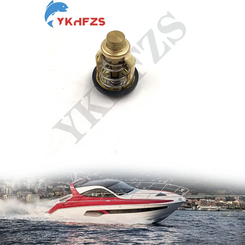 

Термостат 60 градусов 67F-12411-01 67F-12411 для подвесных лодочных моторов Yamaha F75 F80 F90 F150 VF250, запчасти для лодочных двигателей