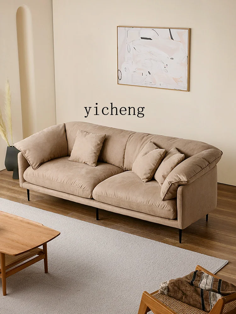 XL Furniture Technology Cloth Sofa Retro Style Modern Living Room Anti-Scratching Cloth Sofa