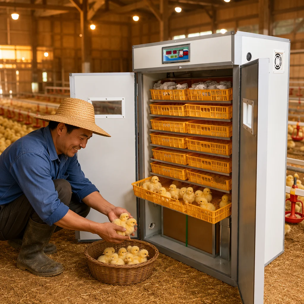 Poultry Used Manufactured Chicken 1408 Eggs Setter Incubator Hatchery Equipment