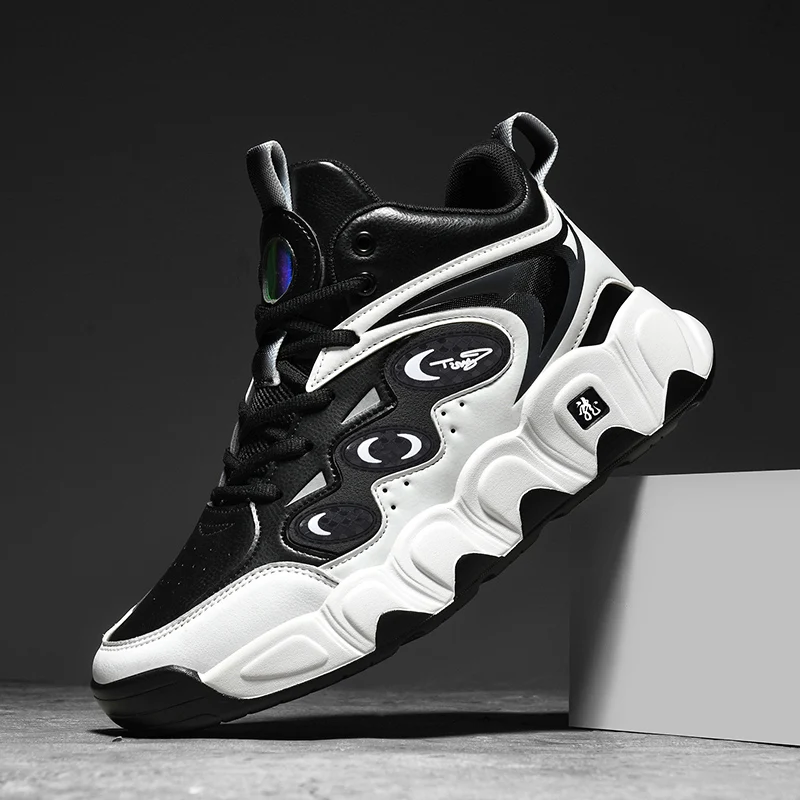 Plus Große Größe 50 51 52 53 54 Herren Basketballschuhe Leder Sneakers Knöchel Sportschuhe Anti-Rutsch Winter Plüsch Super Warm Neu – Detail 18