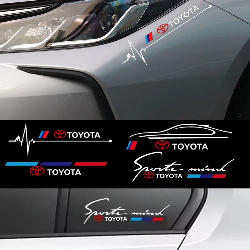 جديد MPower أداء جسم السيارة ملصق لتويوتا كورولا يارس شر أوريس RAV4 لاند كروزر كامري برادو اكسسوارات #1