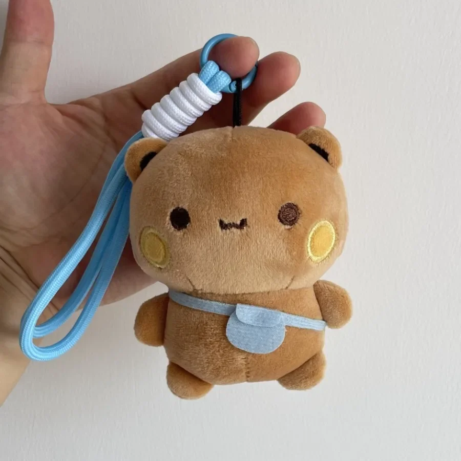 Urocze pluszowe breloczki Bubu Dudu, pluszowe panda na ścianę, kawaii puszysty miś, lalka, miękka zawieszka do torby, prezenty urodzinowe dla par