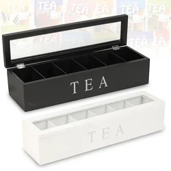 Wooden Tea Storage Box Coffee Tea Bag Storage Box Sugar Packet Storage Box Home Storage Container