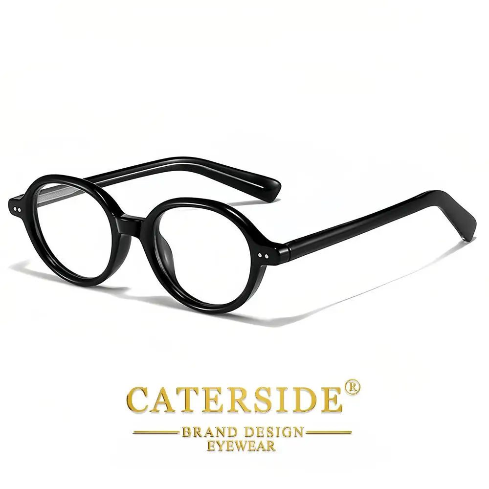 CATERSIDE Retro Damen Anti-Blaulicht-Brille Hochwertige Tr-90 Ovaler Rahmen Herren Outdoor Business Freizeit Urlaub Geschenkbrille – Detail 6