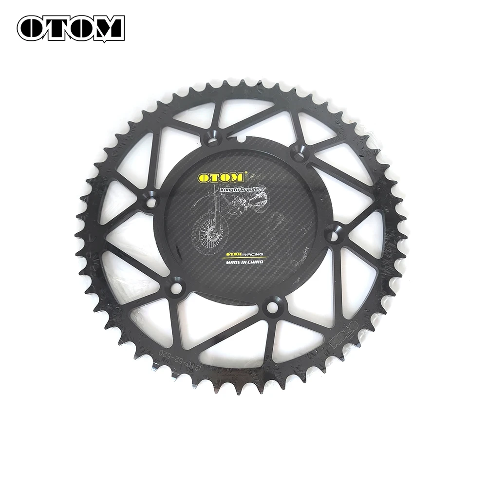 OTOM 2023 Motorcycle Rear Sprockets 520 Chains 48T 50T 52T Carbon Steel Back Sprocket Cog For HONDA CRF CR XR SL 250 450 125 150