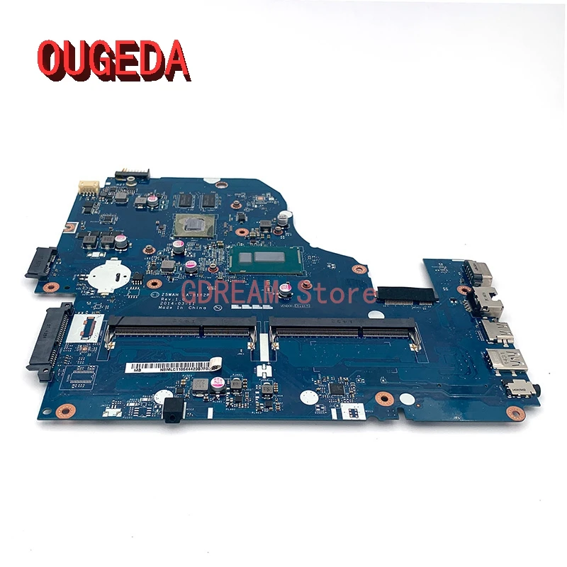 OUGEDA LA-B162P NBMRF11004 NBMLC11005 For Acer aspire E5-571 E5-571G Laptop Motherboard I7-4510U CPU HM86 820M GPU DDR3L tested