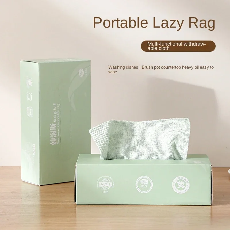 Extractable Cleaning Cloth Kitchen Lazy Person Disposable Cleaning Cloth Absorbent Non Hair Shedding NonOil Stained Paper