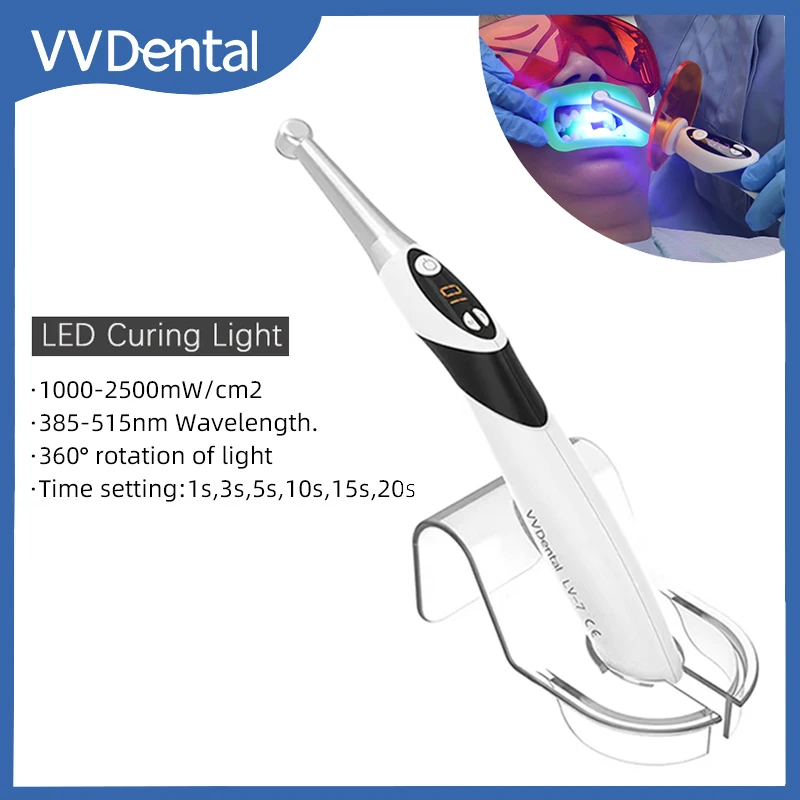 Dental Photopolymerize Lamp Curing Light  LED 1S Cordless Dental Photopolymer Lamp Resin Cure Orthodontics Dental Instruments