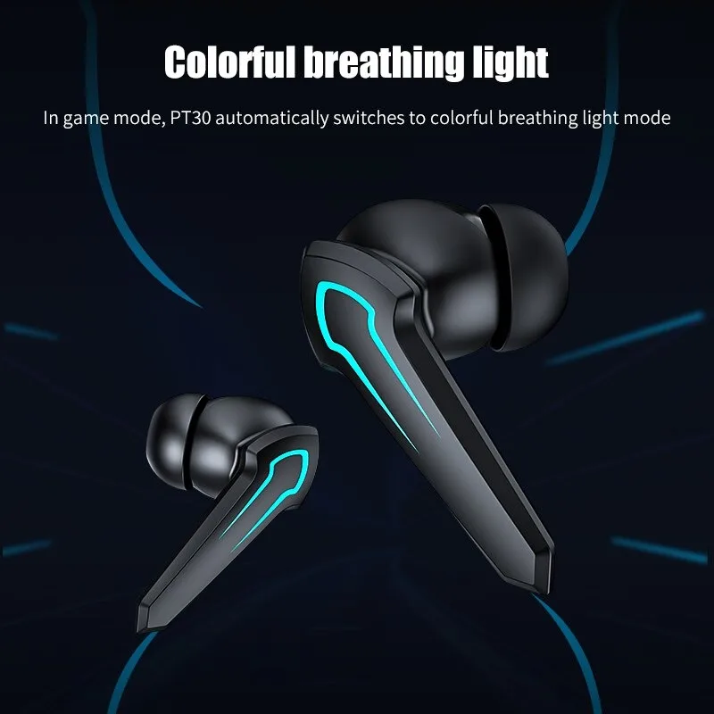 Auriculares inalámbricos TWS estéreo con LED para juegos, auriculares HiFi para Xiaomi Redmi Mi Huawei iPhone Samsung, auriculares universales con micrófono Bluetooth