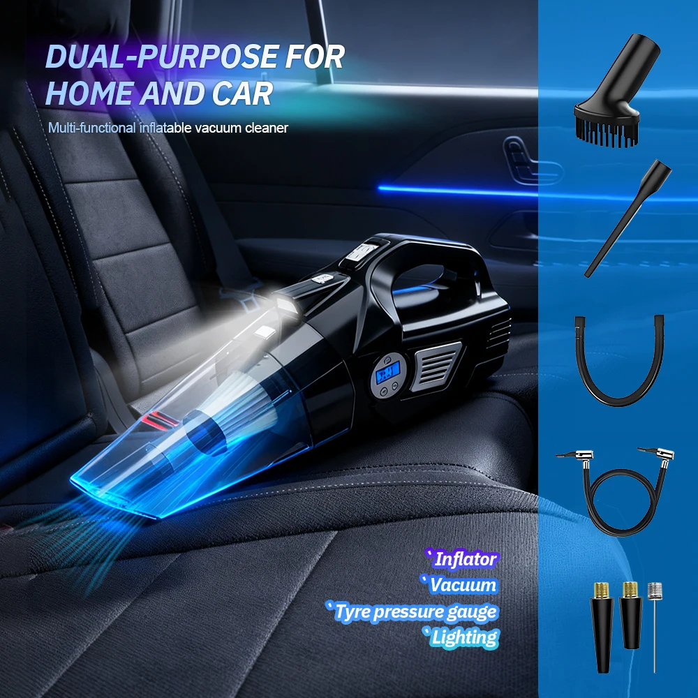 Tyre Pressure Gauge - Aspiradora inalámbrica 4 en 1 para