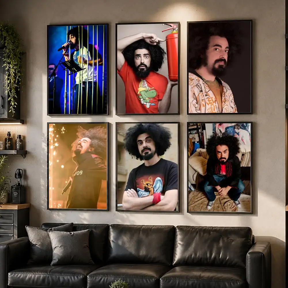 Rapper C-Caparezza Poster HD Waterproof Self-Adhesive Wall Art – Multi-Scene Use Top Gift Pick