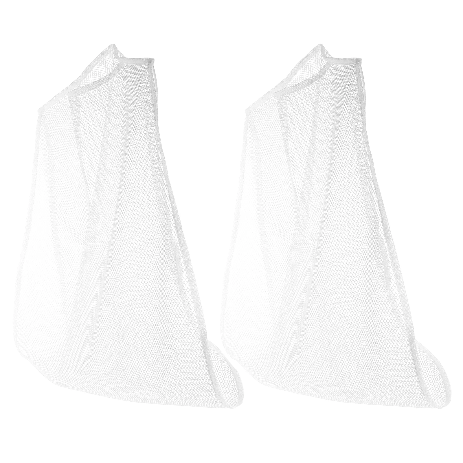 

2Pcs Pillow Mesh Bags Drying Hanging Pouches Zipper Foldable Laundry Storage Bags For Pillows Shoes Socks Underwear Nets