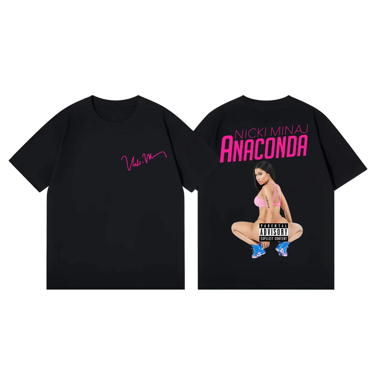 

Rapper Nicki Minaj Graphic T Shirts Men Women Clothing Fashion Aesthetic T-shirts Summer Casual Loose Cotton T-shirt Streetwear